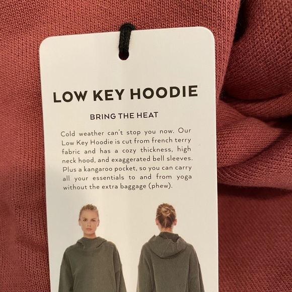 ALO Yoga Low Key Wide Sleeve Hoodie Rosewood - Picture 7 of 7